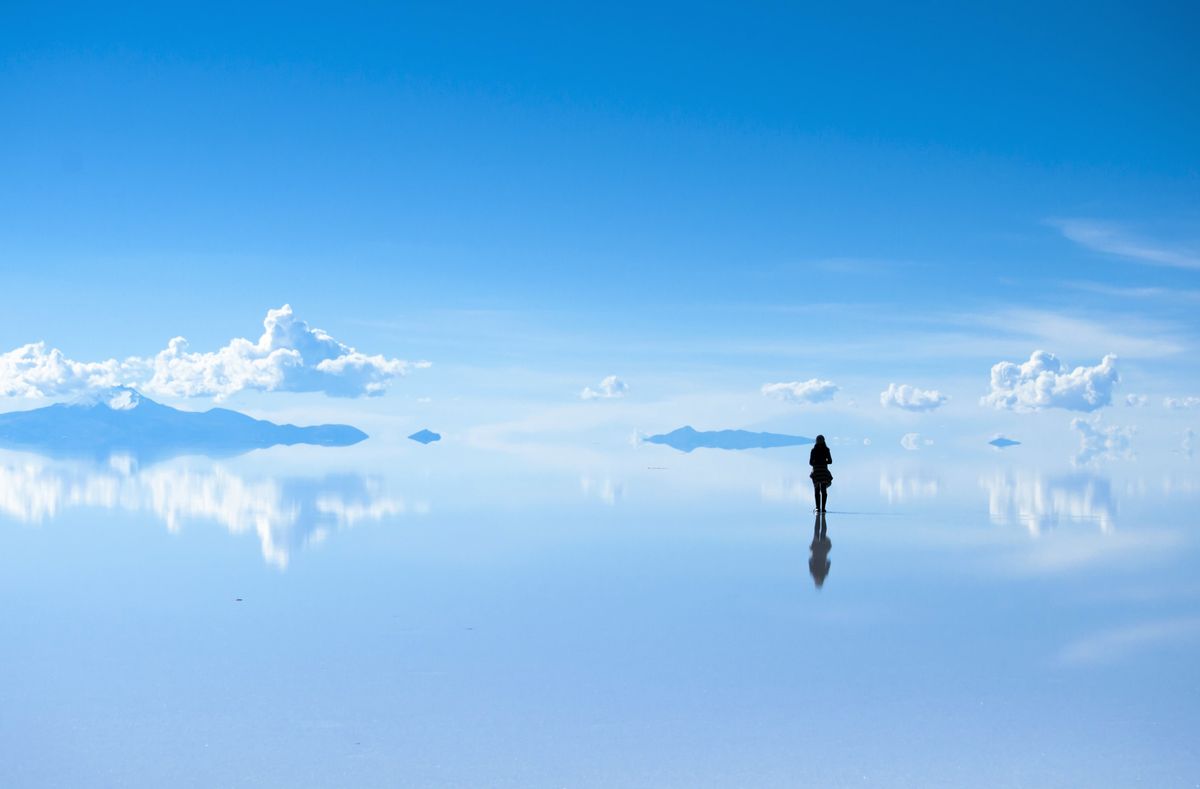 Солончак Уюни Боливия зеркало Бога